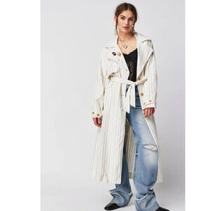 New Free People Melia Mac Coat WTF $228 Ivory MEDIUM Oversized by We The Free